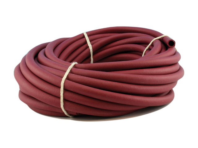 Red rubber laboratory tubing